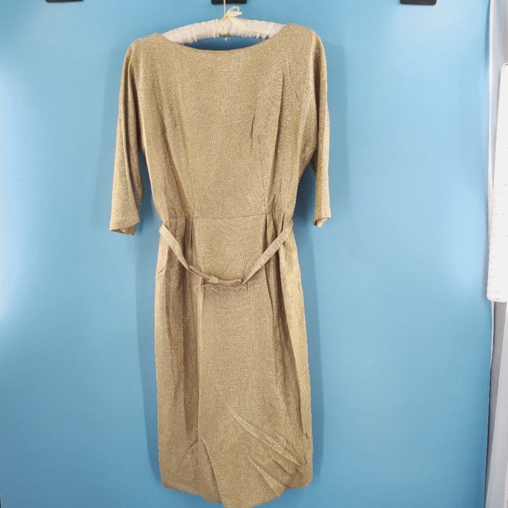 Vintage Marcelle gold dress with sparkles